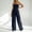 Navy, variant on Laipiong Plus Size Jumpsuits for Women 2026 Summer Fashion Strapless Solid Stretchy Wide Leg Romper Pants Casual Vacation One Piece Outfits