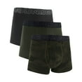 thumbnail image 1 of UNDER ARMOUR calzoncillos de hombre, pack de 3 - Performance Cotton Trunks - Novelty 3 in, stretch, mezcla de algodón, camuflaje Negro/Verde oscuro 3XL (XXX-Large), 1 of 3