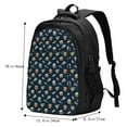 thumbnail image 5 of Daiia Fast Food Pattern USB Charging Backpack for Men and Women, Anti-Theft Backpack,Travel Backpack,School Backpack,College Backpack,Laptop Backpack, 5 of 7