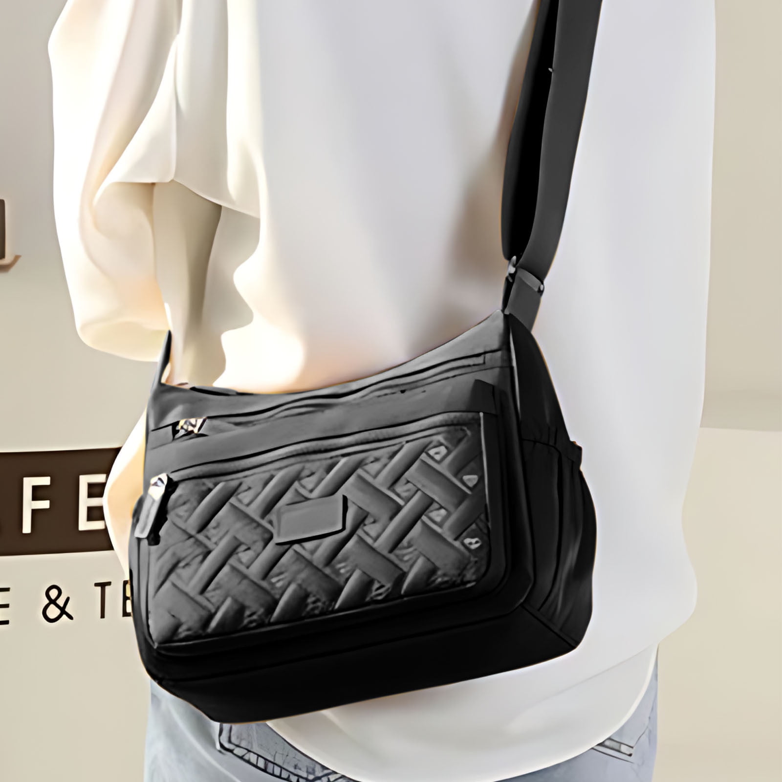 【INCHANT ME】Ego Nylon Shoulder Bag New Release, Nylon Shoulder Bag, Portable Top Handle, Water