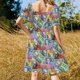 thumbnail image 5 of Alfombra persa antigua Vestido de manga corta Vestidos de mujer para ocasiones especiales Moda femenina, 5 of 7