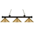 thumbnail image 1 of Z-Lite Riviera 3 Light Billiard Light in Bronze and Satin Gold, 1 of 1