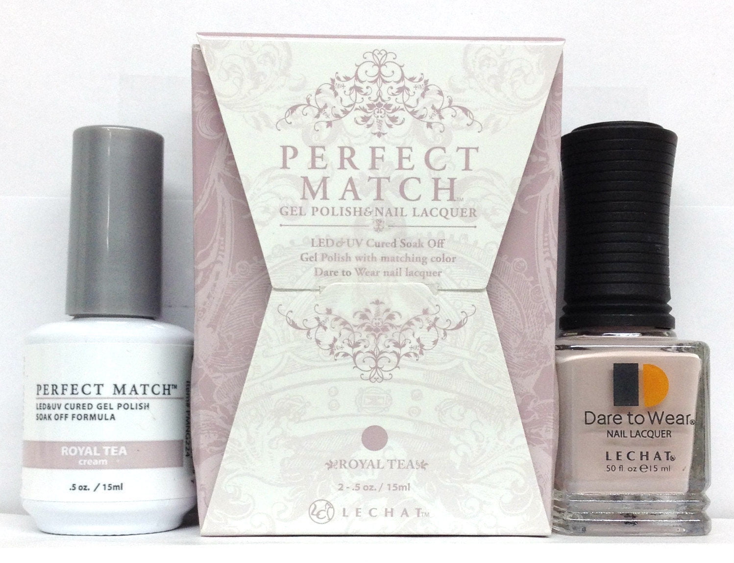 Lechat Perfect Match Gel Polish + Matching Nail Polish PMS224 Royal Tea