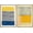 NATURAL, variant on IDEA4WALL Framed Canvas Print Wall Art Yellow, Blue & Orange Color Block Variety Geometric Abstract Art Minimalism Mid-Century Modern Colorful for Living Room, Bedroom, Office - 24"x36"x2 Natural