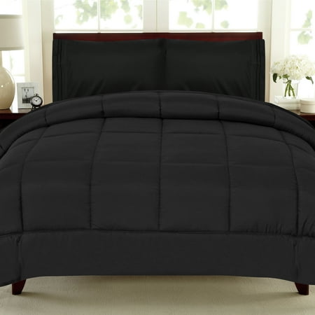 All Seasons Down Alternative Comforter Solid Color Box Stitch - (Best King Size Comforter)