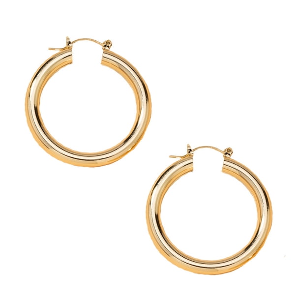 Minnieouse Aros circulares de 3cm de diámetro, pendientes llamativos lisos, colgante de moda, aleación con personalidad, joyería para mujer, casa, Ropa, zapatos y accesorios Miscelánea Oro/60mm Minnieouse AP012018-02