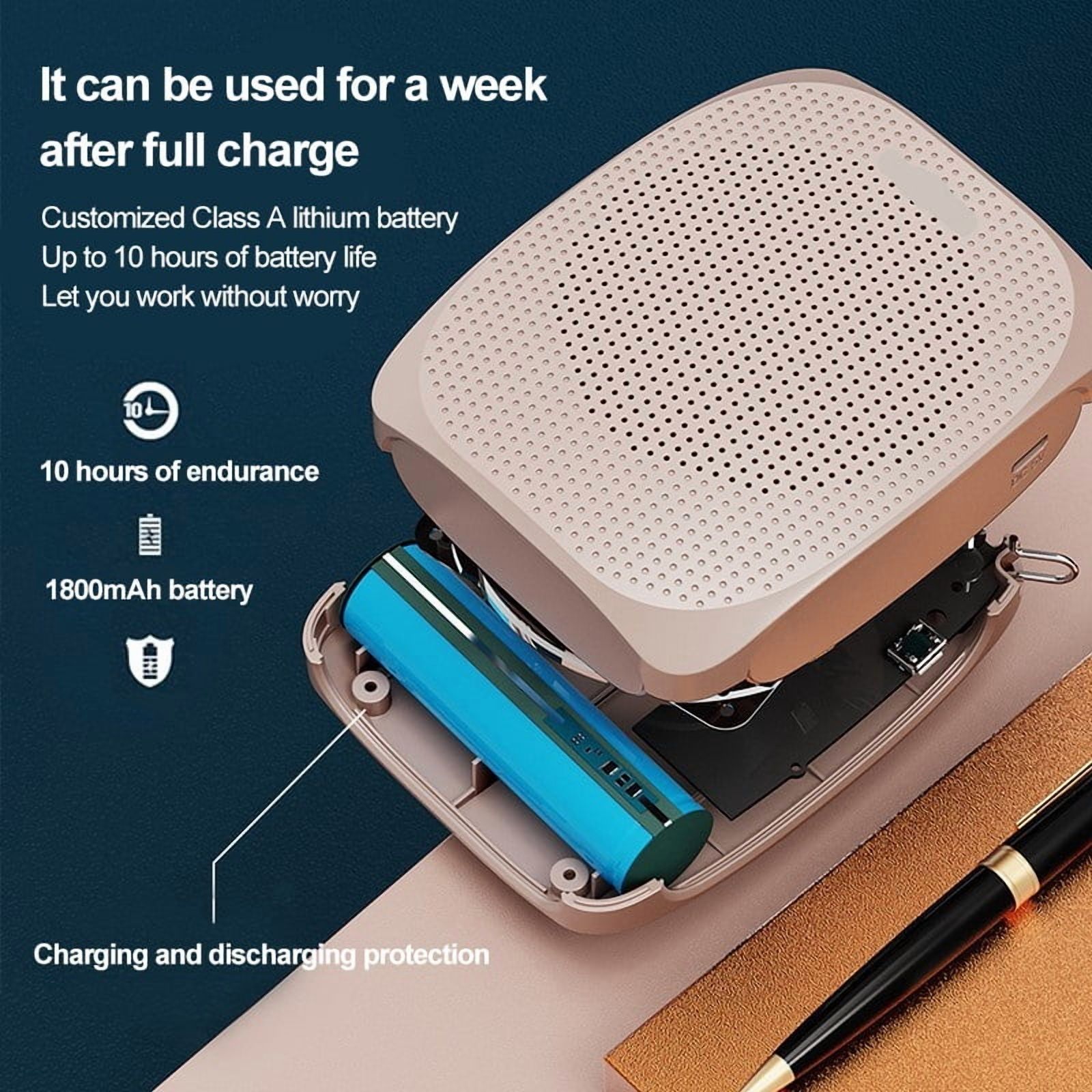 10W Portable Voice Amplifier Wired Microphone AUX Portable Speaker ,True Acoustic Power Amplifier