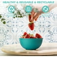 thumbnail image 4 of 24oz Unbreakable Cereal Bowls Set of 6, Wheat Straw Fiber Lightweight Reusable Plastic Bowls, Microwave & Dishwasher Safe, Stackable Kitchen Bowls for Salad, Soup, Ramen, Noodles, Oatmeal, Rice, Snac, 4 of 6