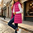 thumbnail image 5 of Mifsaly Girls Long Puffer Vests Kids Tween Zip Up Stand Collar Quilted Vest Fall Winter Casual Going Out Play Back to School Padded Coat with Pocekts, 5 of 10