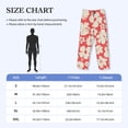 thumbnail image 2 of Salouo Beige Flowers Print Pajama Pants for Men, Lounge Pants Elastic Waistband Casual Men's sleepwear Loungewear Sleep Pajama Pant -Medium, 2 of 7