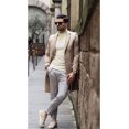 thumbnail image 3 of GHSDFBB Men Regular Fit Basic Lightweight Long Sleeve Pullover Top Mock Turtleneck T-Shirt, 3 of 4