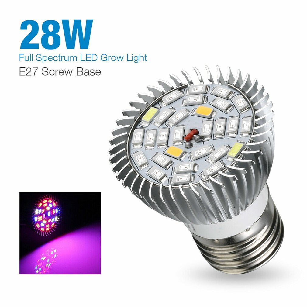 E14/E27/GU10 18W/28W Full Spectrum LED Grow Light Growing Lamp Bulb for Plant 