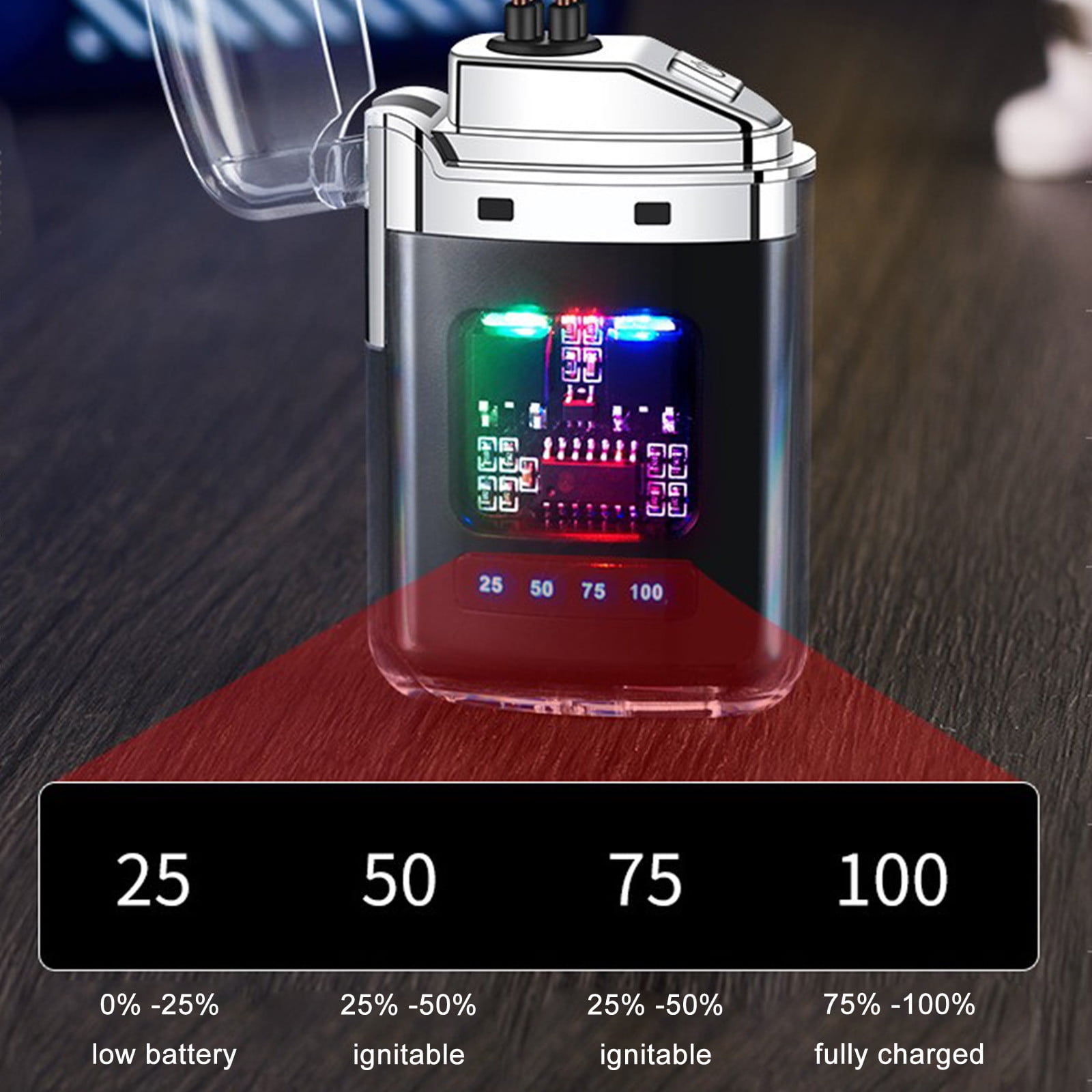 3 Set of Electronic Rechargeable Lighter, Lighter, Type-C Rechargeable Lighter Outdoor Windproof Lighter