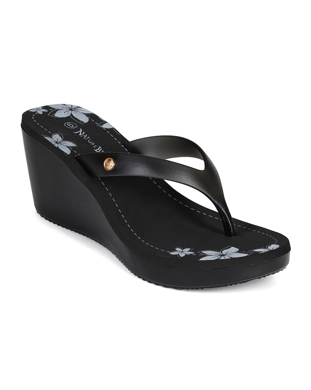 plastic wedge sandals