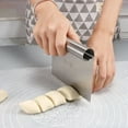 thumbnail image 3 of Stainless Steel Cake Scraper, Pastry Spatula & Edge Smoother, by NOBRAND, 3 of 9