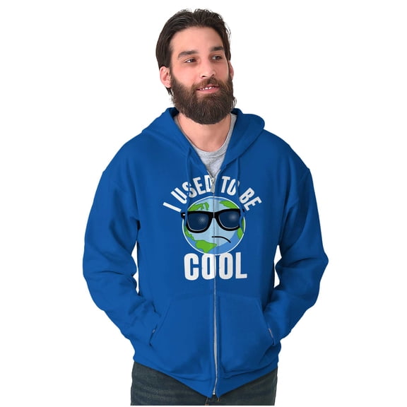 Cute Save Planet Earth Day Go Green Unisex Fleece Graphic Zip Up Hoodie Brisco Brands 2X
