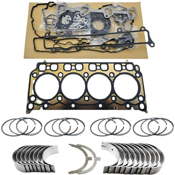 D24 Engine Full Gasket Set Rings Bearings For Doosan Daewoo D24 D24NAP Engine For Bobcat E32 E35 E42 E45 E50 E55 E85 Excavator T450 T550 T590 T595 T630 T650 Track Loader STD D24 Bearing kit