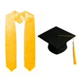 thumbnail image 4 of Voxware Graduation Cap Ceremony Party Cosplay with Graduation Stole Academic Mortarboard Yellow Stole, 4 of 8