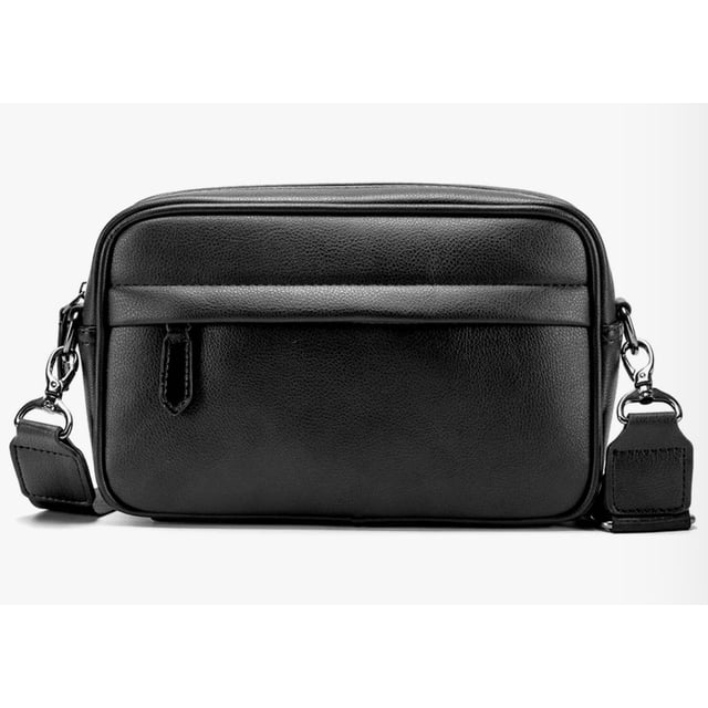 Bandolera De Cuero De Los Hombres Crossbody Bolso De Hombro