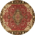 thumbnail image 1 of Ahgly Company Indoor Round Medallion Brown Traditional Area Rugs, 5' Round, 1 of 4