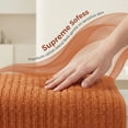 thumbnail image 3 of Unique Bargains Cotton Waffle Soft Absorbent Bath Towels Brown 55" x 28", 3 of 7