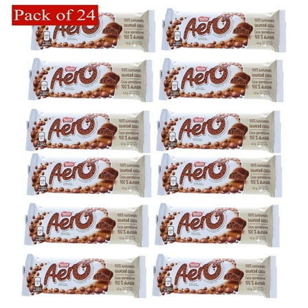 Nestle Aero Chocolate Bars, 24 x 42gram bars (Pack of 24)