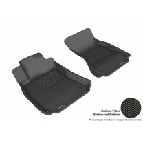3D MAXpider 2009-2016 Fits Audi A4 S4 RS4 A5 S5 2017 A5 S5 Coupe Models Kagu 1st Row Black Carbon Fiber Embossed Pattern Floor Mat L1AD02711509