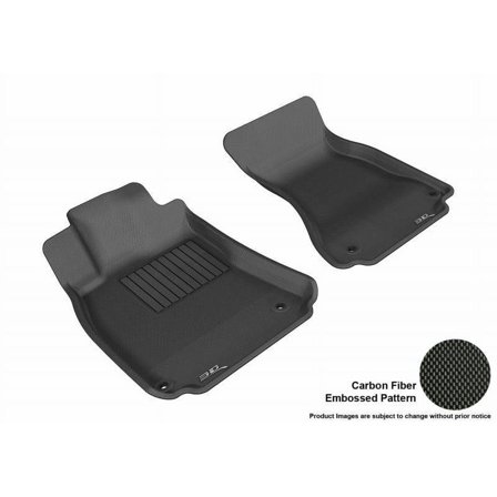 3D MAXpider 2009-2016 Fits Audi A4 S4 RS4 A5 S5 2017 A5 S5 Coupe Models Kagu 1st Row Black Carbon Fiber Embossed Pattern Floor Mat L1AD02711509