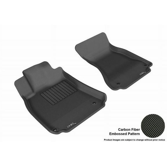 3D MAXpider 2009-2016 Fits Audi A4 S4 RS4 A5 S5 2017 A5 S5 Coupe Models Kagu 1st Row Black Carbon Fiber Embossed Pattern Floor Mat L1AD02711509