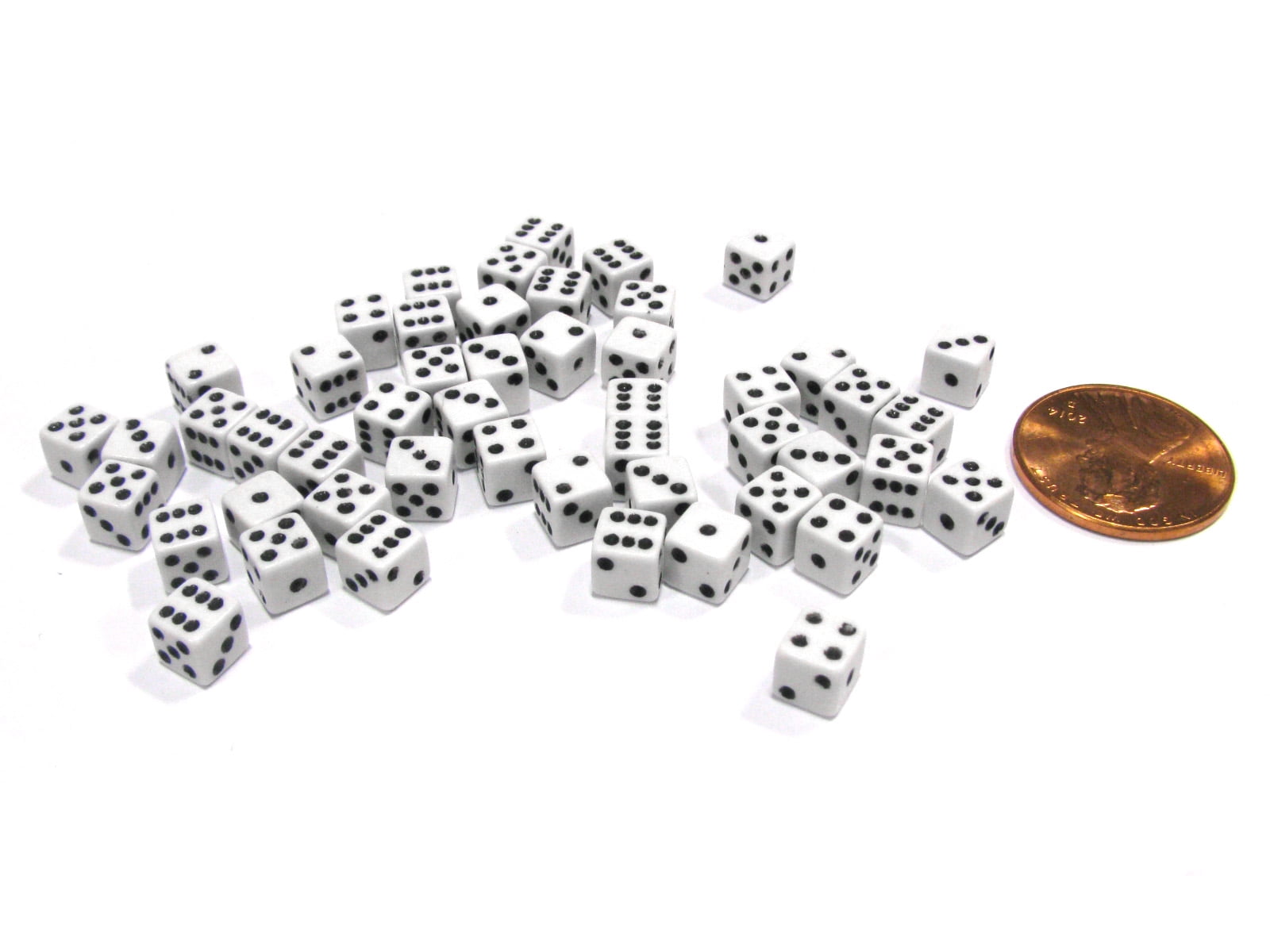 koplow games 50 six sided d6 5mm .197 inch die small tiny mini