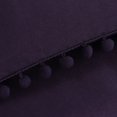 thumbnail image 5 of Unique Bargains 3 Pieces Pompoms Duvet Cover Bedding Set King Dark Purple, 5 of 8