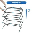 thumbnail image 7 of KK KINGRACK Expandable Clothes Drying Rack, Foldable & Collapsible Steel Laundry Drying Racks, Graphite, 7 of 7