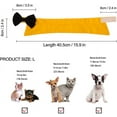 thumbnail image 2 of ORUYROP Handcrafted Adjustable Formal Pet Bowtie Collar Neck Tie for Dogs & Cats (L, Black 1), 2 of 7