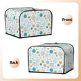 thumbnail image 6 of Cauagu Gold Stars Blue Dots Pattern for 4 Slice Toaster Cover (11.4''×7.9''×7.5'') Bread Machine Cover Toaster Protector Kitchen Appliance Dust Cover, 6 of 7