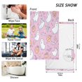 thumbnail image 6 of Yayeee 2 Pack Hand Towels for Bathroom 100% Cotton 16" x 28" Soft Absorbent Kitchen Towel, Purple Halloween, 6 of 7