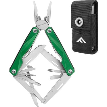 FLISSA 16-in-1 Stainless Steel Multi Tool, EDC Multitool with Pocket ...