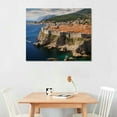 thumbnail image 2 of GOSMITH  Canvas Wall Art Dubrovnik Coast Posters Pictures Wall Decor Croatia Landscape Canvas Prints、For Living Room、Bedroom、Office, 2 of 4