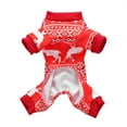 thumbnail image 3 of Gostoto Pet Dog Holiday Christmas Elk Print Costumes Jumpsuit Clothes for Small Medium Pet Dogs, 3 of 5