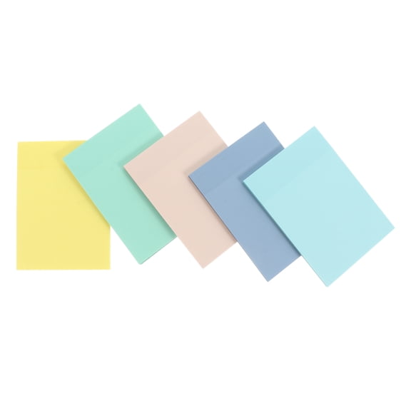 FRCOLOR 5 Pcs Adhesive Memo Pads Writing Large Notes Transparent Sticky Student
