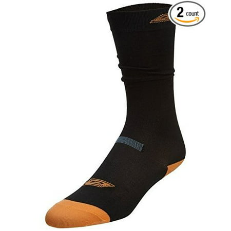 New V3.0 2 Pair Ice Hockey Skate Tall Socks Ankle & Arch Support S-XL (L), 2 Pair of Socks, Special 2 Pack By
