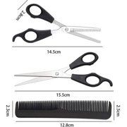 Hair Cutting Scissors Kits, Stainless Steel Hair Cutting Shears Set Thinning Scissors Hair Scissor Professional Barber/Salon/Home Shears Kit For Men Women and Pet