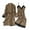 Z03-Brown, variant on Women's Satin Kimono Robe Leopard Print Lace Long Sleeve Belted Night Robe Sleepwear Dressing Gown Brown L