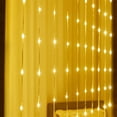 thumbnail image 4 of Cortina de luces LED tipo cascada para ventana, guirnalda de luces tipo lluvia de meteoritos, para bodas, Navidad, 3 x 2 m, 3 x 3 m, 4 of 5