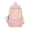 thumbnail image 1 of Mochila Acolchada Nailon Con Lazo Acolchado Y Bordado () Rosa, 1 of 9