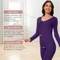 thumbnail image 3 of COMFREE Thermal Underwear for Women, Ultra Soft Long Johns Set Base Layer Top and Bottom for Cold Weather, 3 of 6