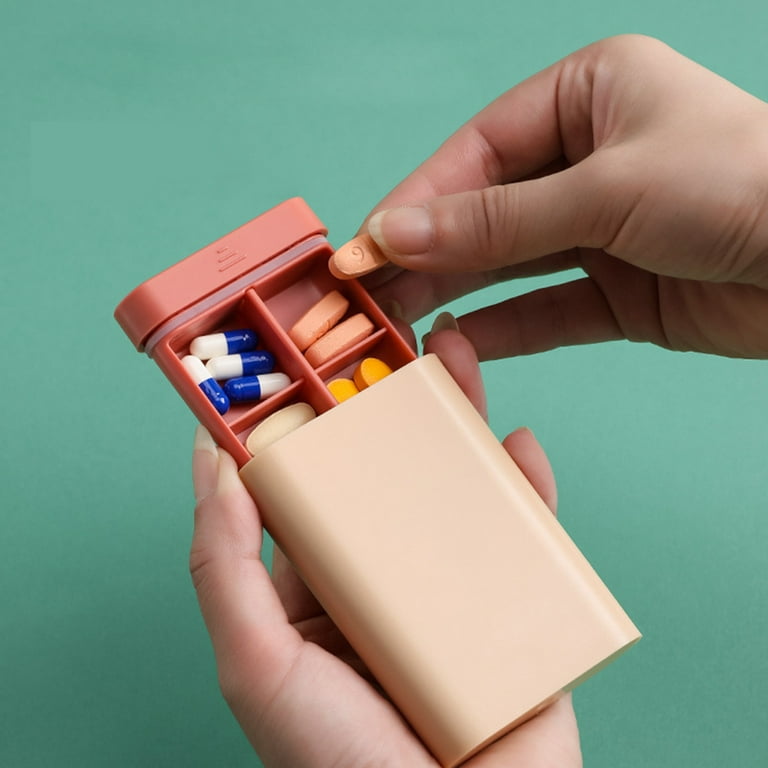  Tofficu Portable Medicine Box Organizer Storage Fold 3