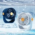 thumbnail image 1 of Xihbxyly Mini Ventilador Portátil, Flujo de Aire Ajustable de 3 Velocidades, Diseño Silencioso de Carga Usb, Rotación de 360°, Ahorro de Energía, Ideal para Escritorio de Oficina En Casa, Ideal para, 1 of 7