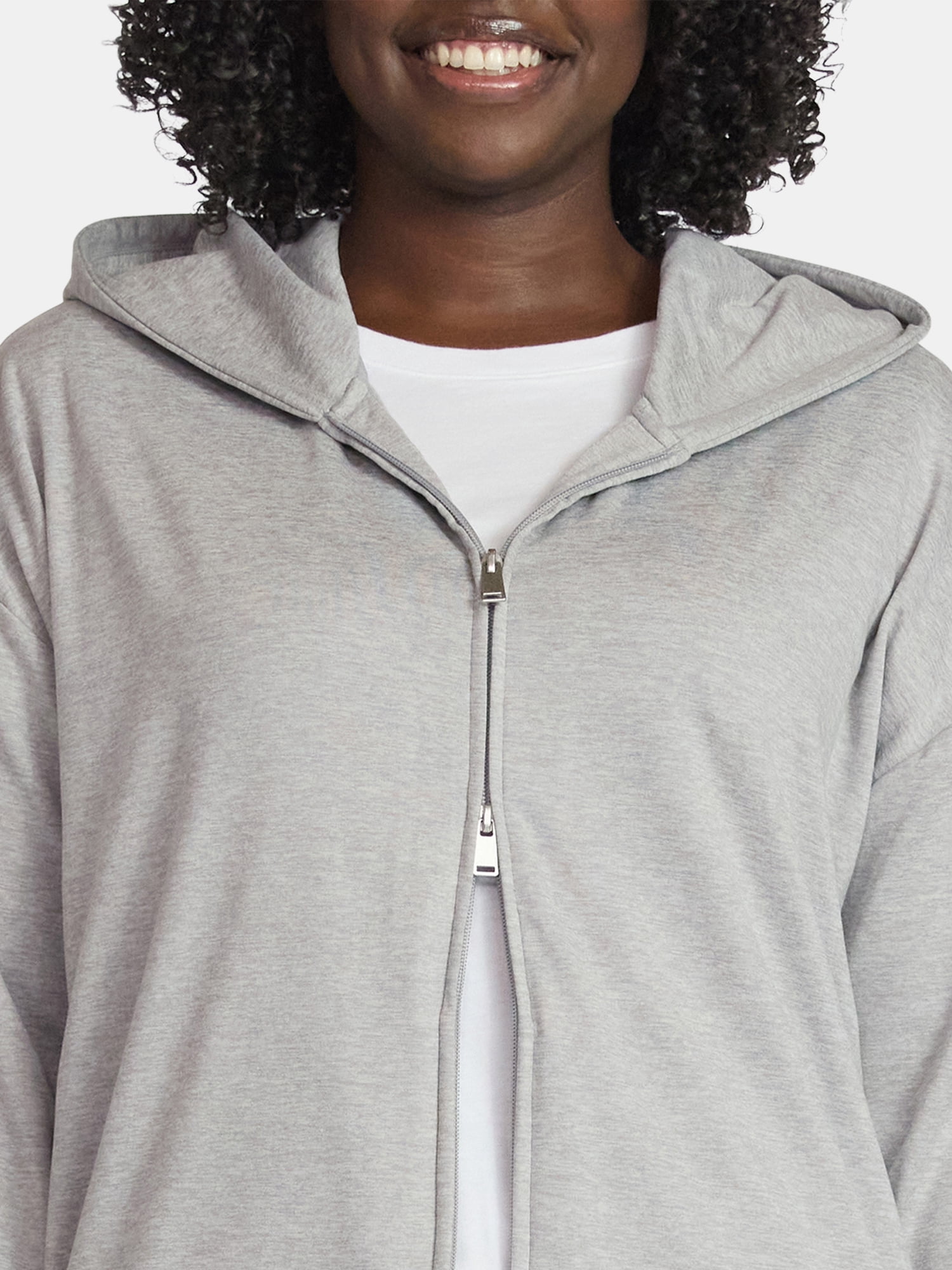 Athletic Works Women's and Women's Plus ButterCore Zip Up Hoodie, Sizes XS-4X