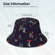 thumbnail image 3 of Fotbe Mushrooms3 Sombrero Tipo Pescador con Estampado – Sombrero de Sol de Algodón de Moda para Playa, Golf, Pesca, 3 of 6