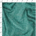 thumbnail image 3 of Soimoi Japan Crepe Satin Green Fabric By the Yard - 54 Inch Wide - Paisley Pattern Fabric - Timeless and Intricate Designs for Fashion Printed Fabric, 3 of 6